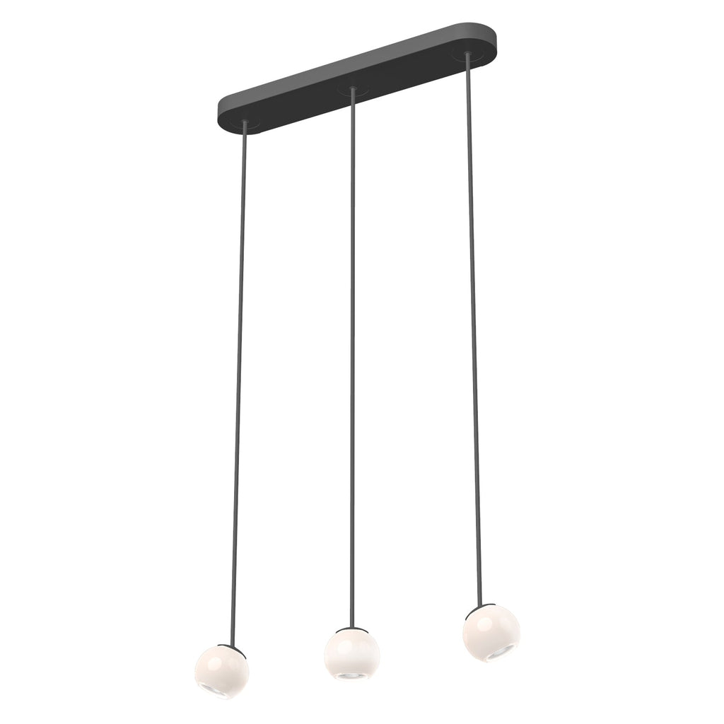Europa 3 Head Multi Pendant — Black