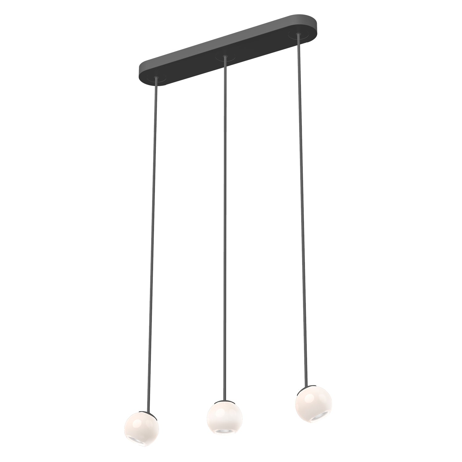 Europa 3 Head Multi Pendant — Black