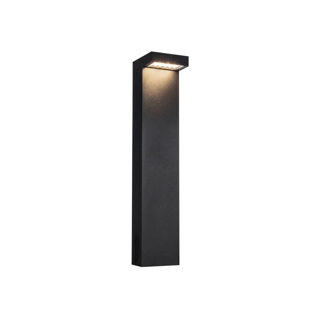 Evans 24-in Exterior Bollard — Black [Universal Voltage]