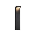 Evans 24-in Exterior Bollard — Black [Universal Voltage]