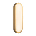 Evelyn 16-in Wall/Vanity Light — Brushed Gold/Alabaster