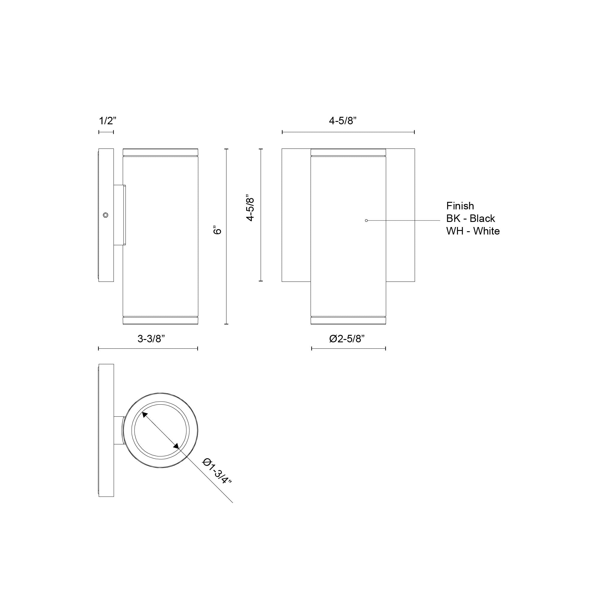 Nordic 6-in (2-in Dia.) Exterior Wall