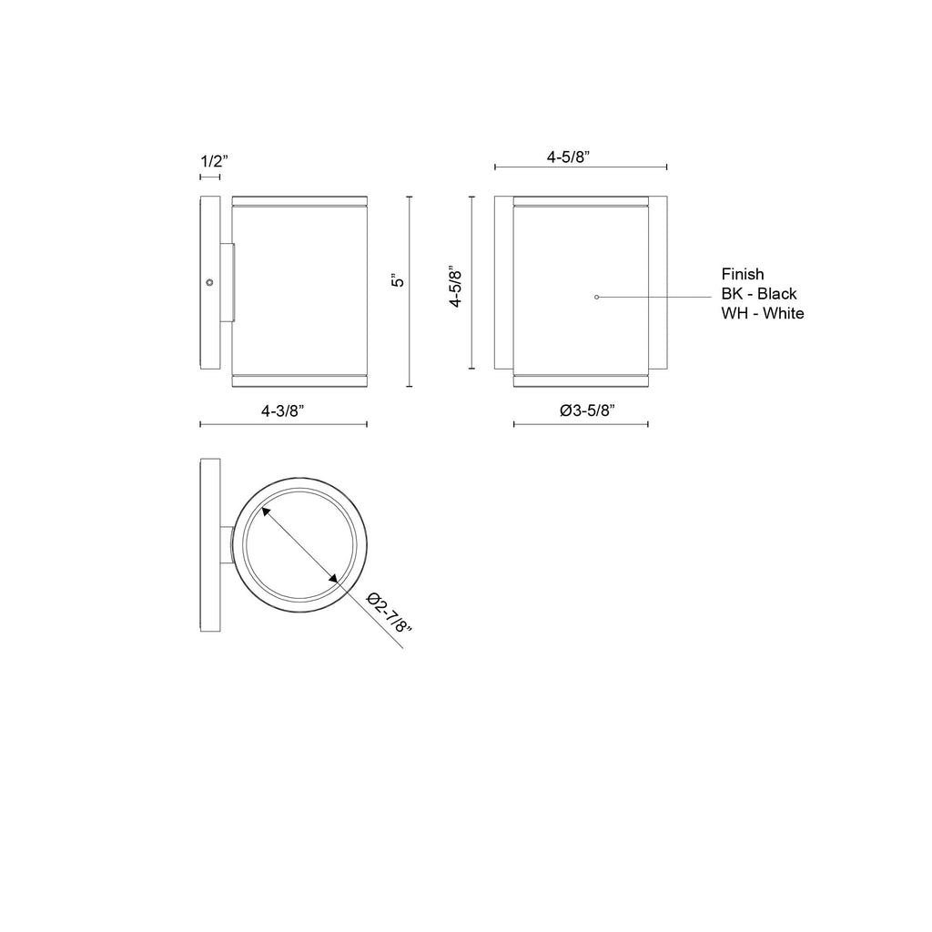 Nordic 5-in (3-in Dia.) Exterior Wall