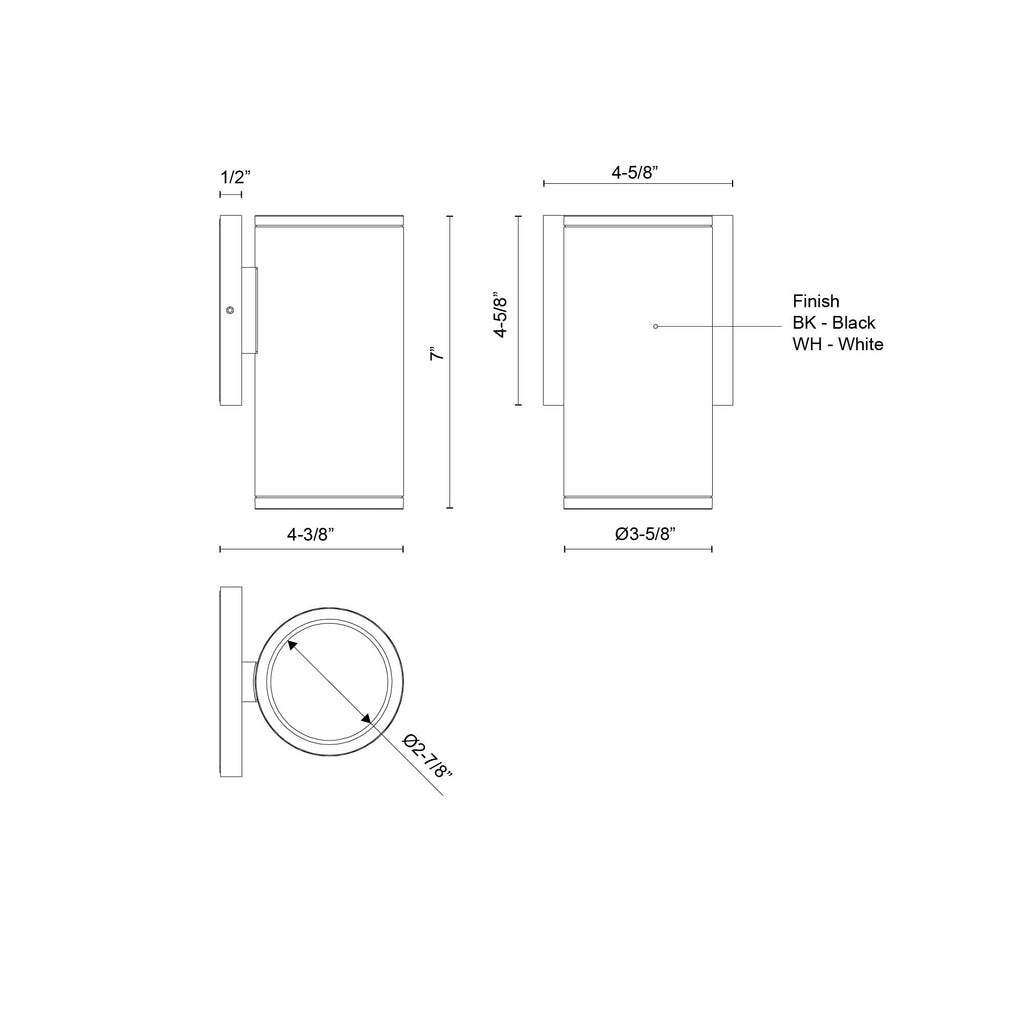 Nordic 7-in (3-in Dia.) Exterior Wall