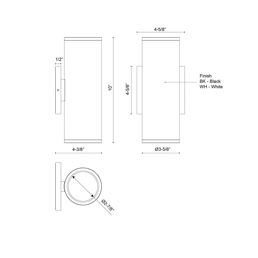 Nordic 10-in (3-in Dia.) Exterior Wall