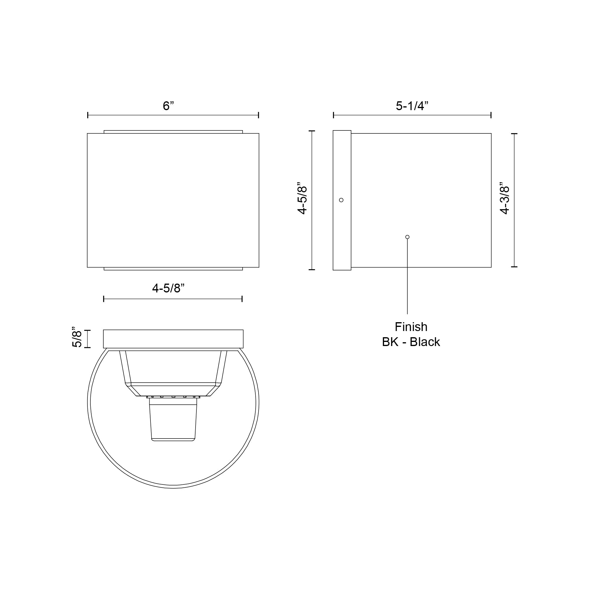 Rene 6-in Exterior Wall Sconce