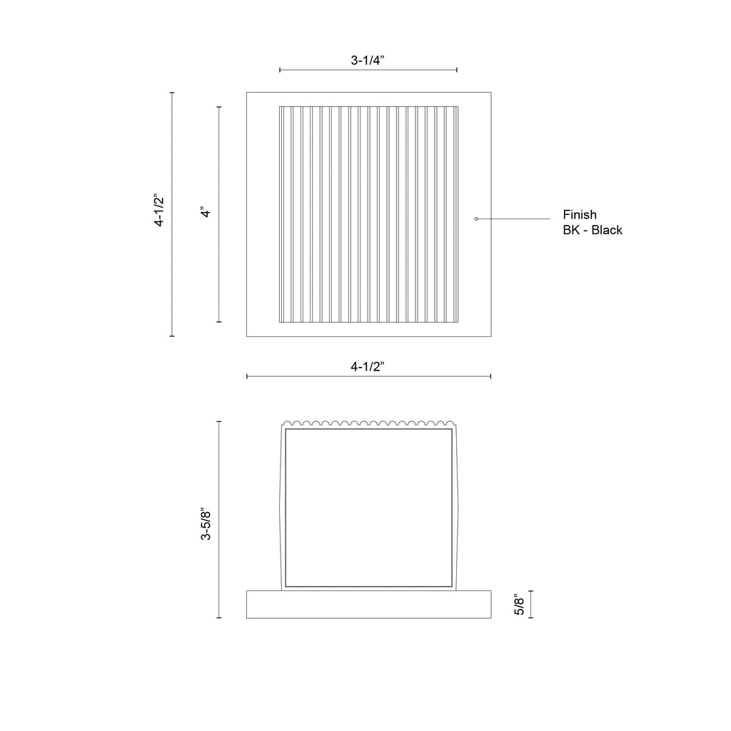 Mavis 4-in Exterior Wall Sconce