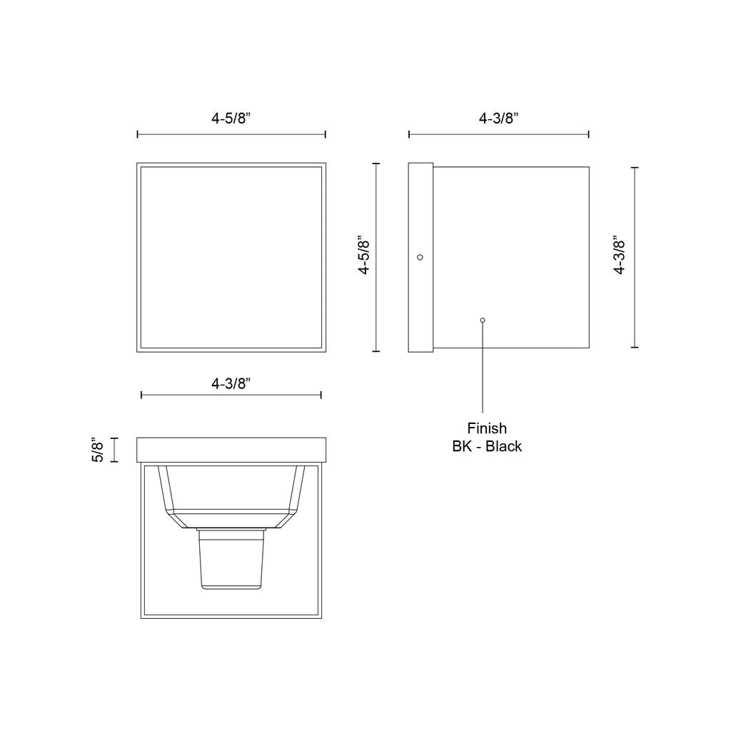Helsinki 3-in Exterior Wall Sconce