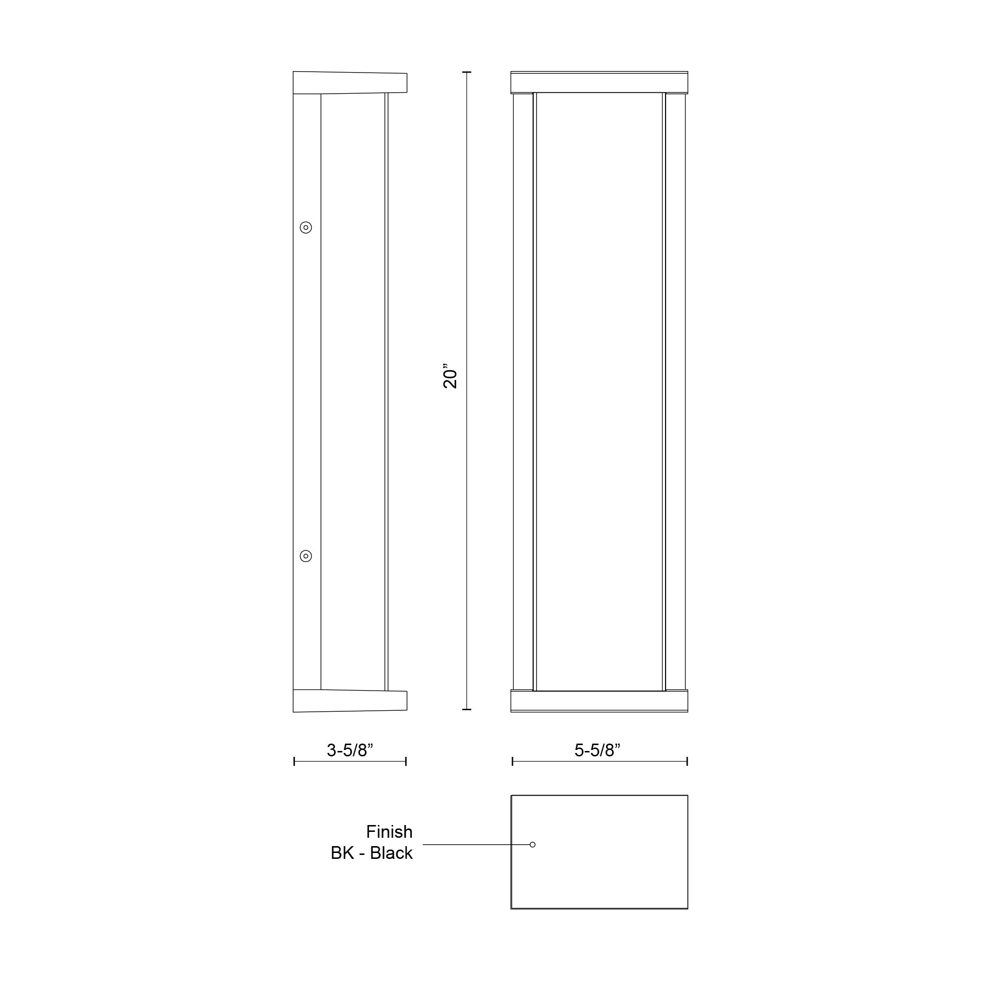 Bravo 20-in Exterior Wall Sconce