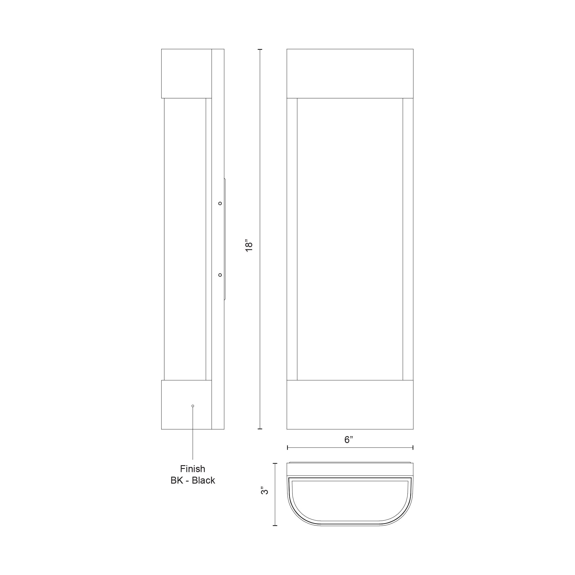 Moondew 18-in Exterior Wall Sconce