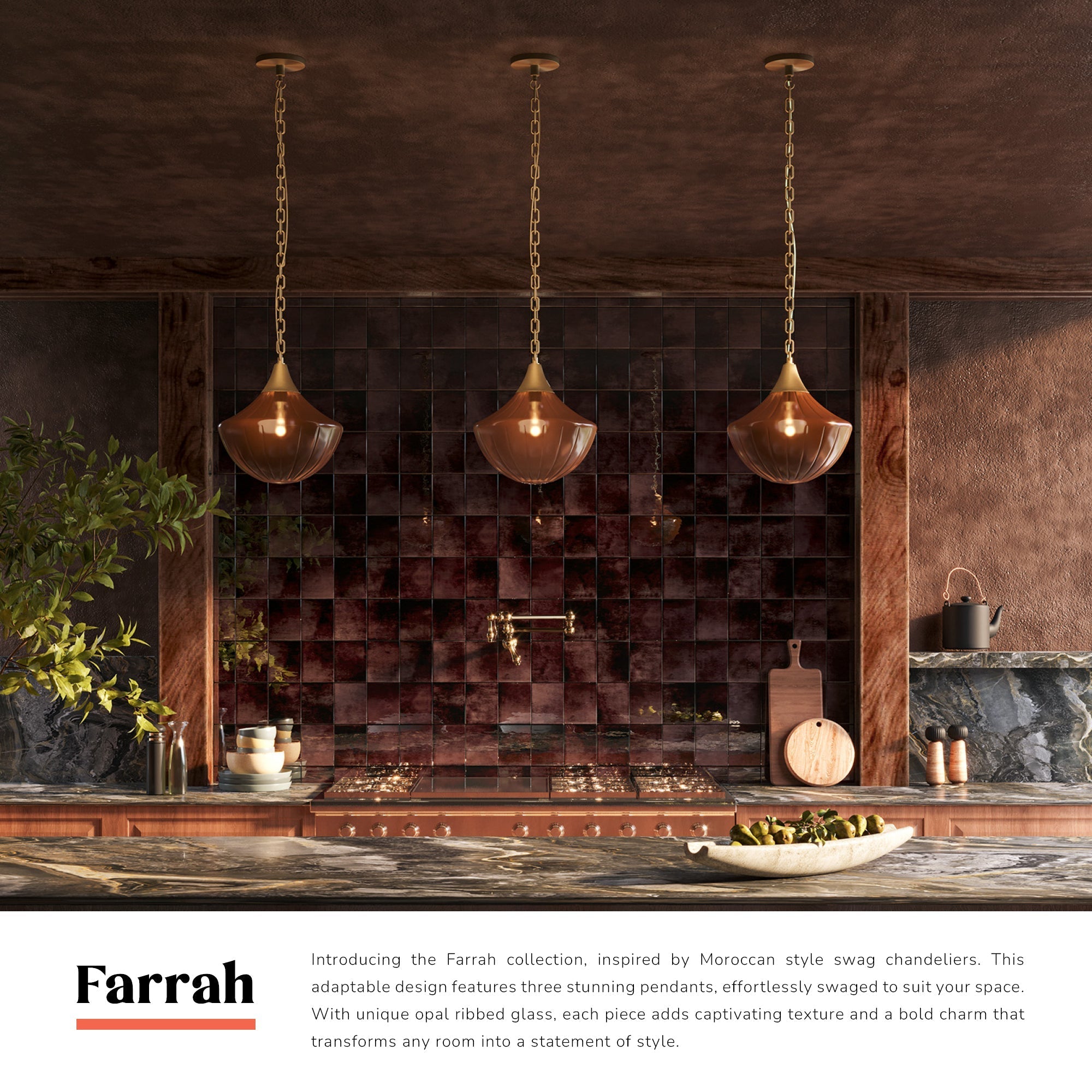 Farrah 12-in Pendant