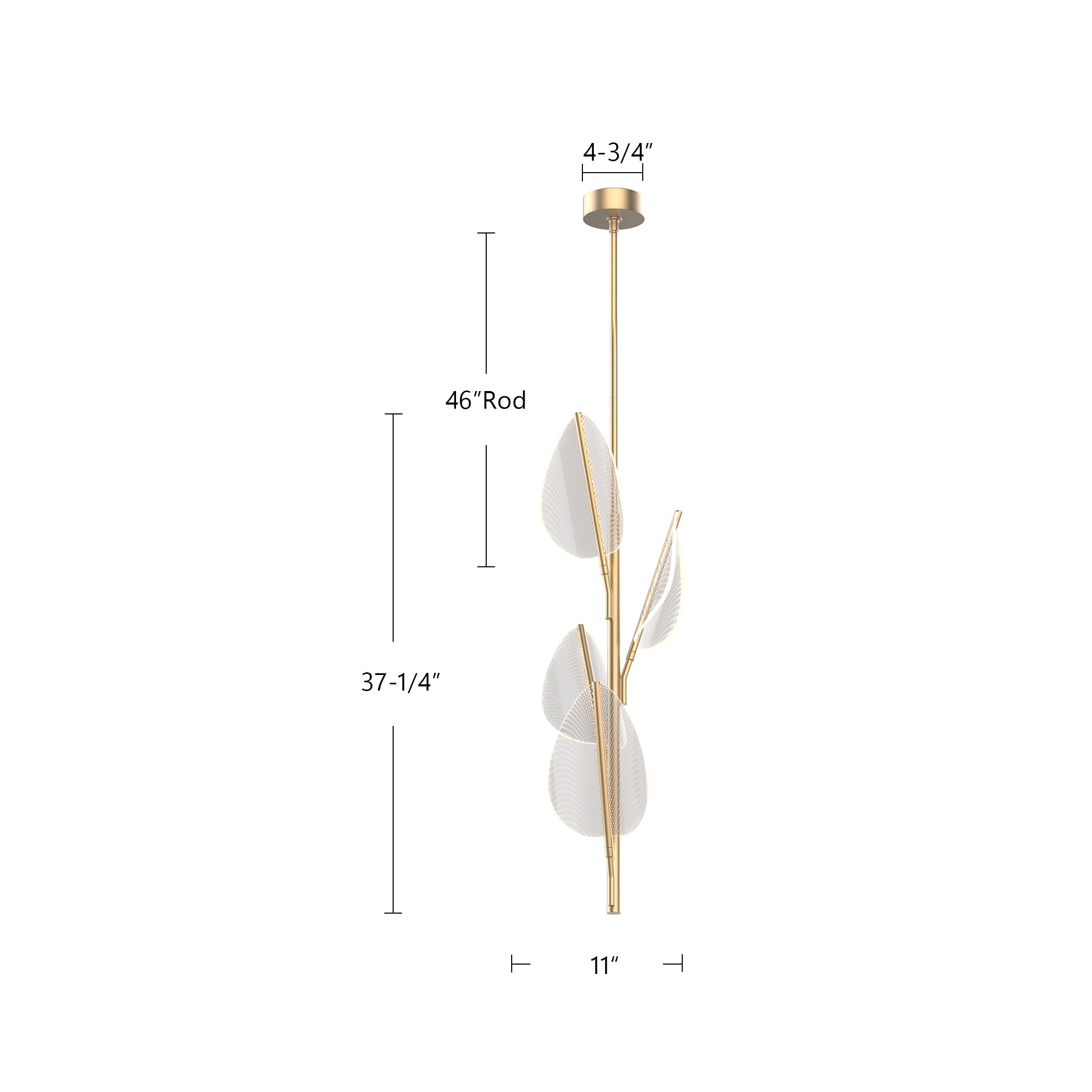 Flora 4 Head Pendant
