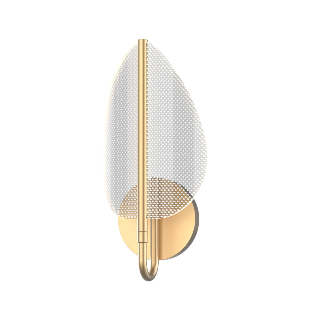 Flora 7-in Wall/Vanity Light — Natural Brass