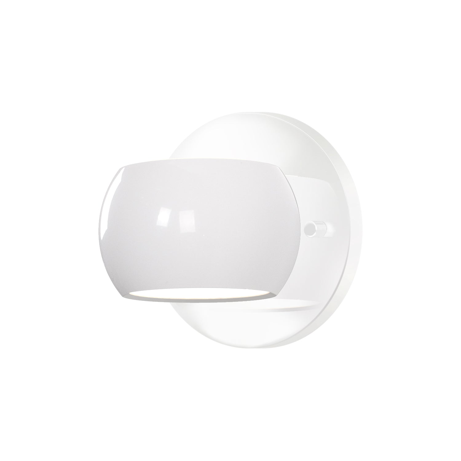 Flux 4-in Wall Sconce — Glossy White