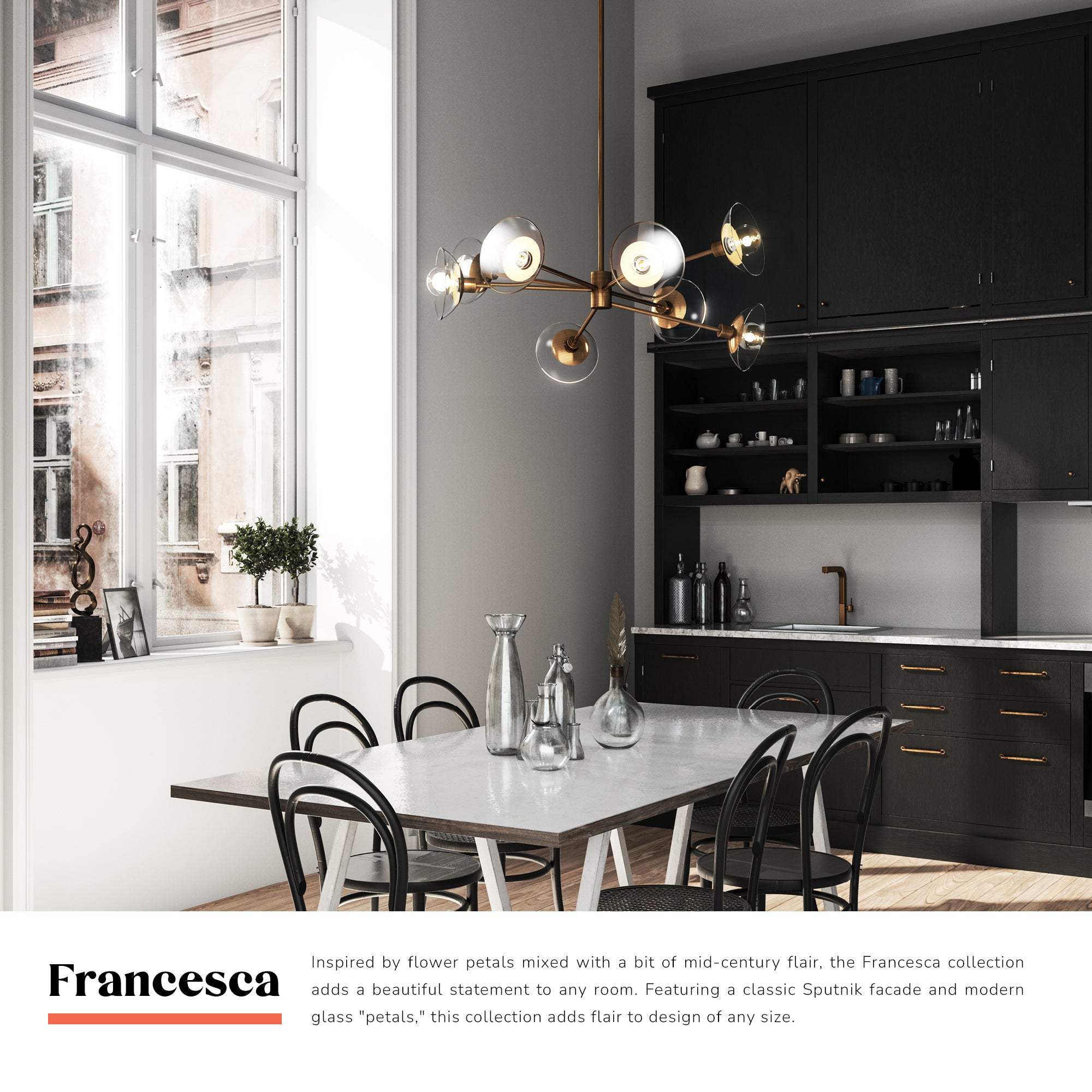 Francesca 40-in Chandelier