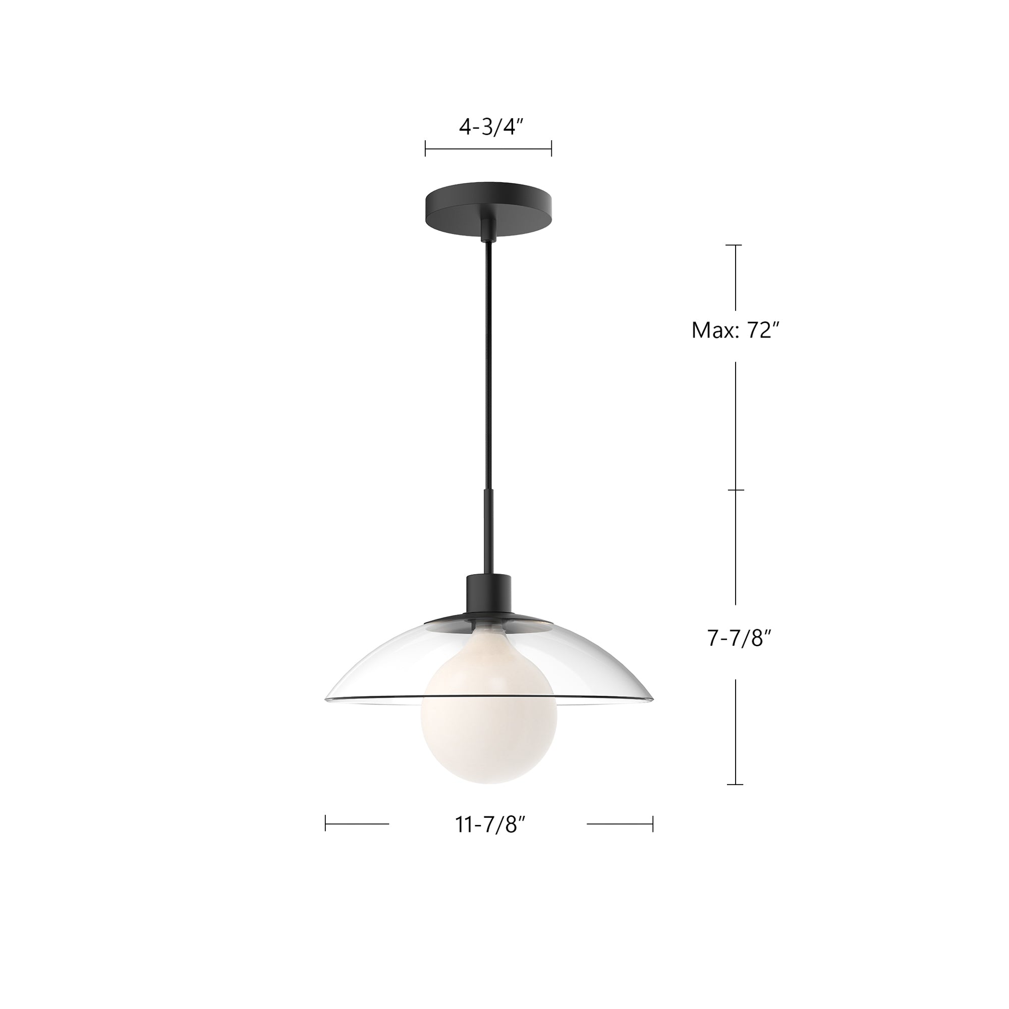Francesca 12-in Pendant