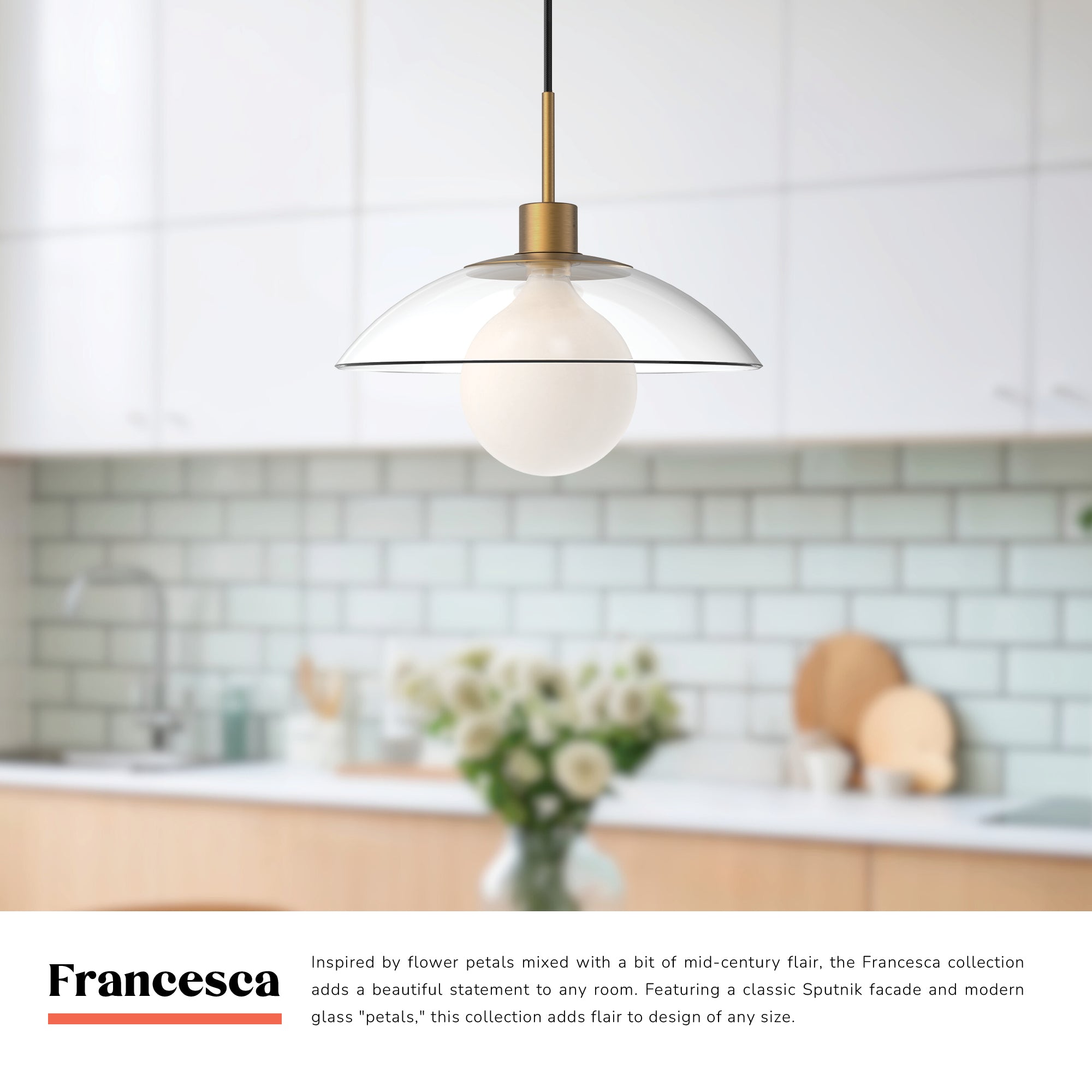 Francesca 12-in Pendant