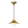 Fuji 9-in Pendant — Brushed Gold/Opal Matte Glass