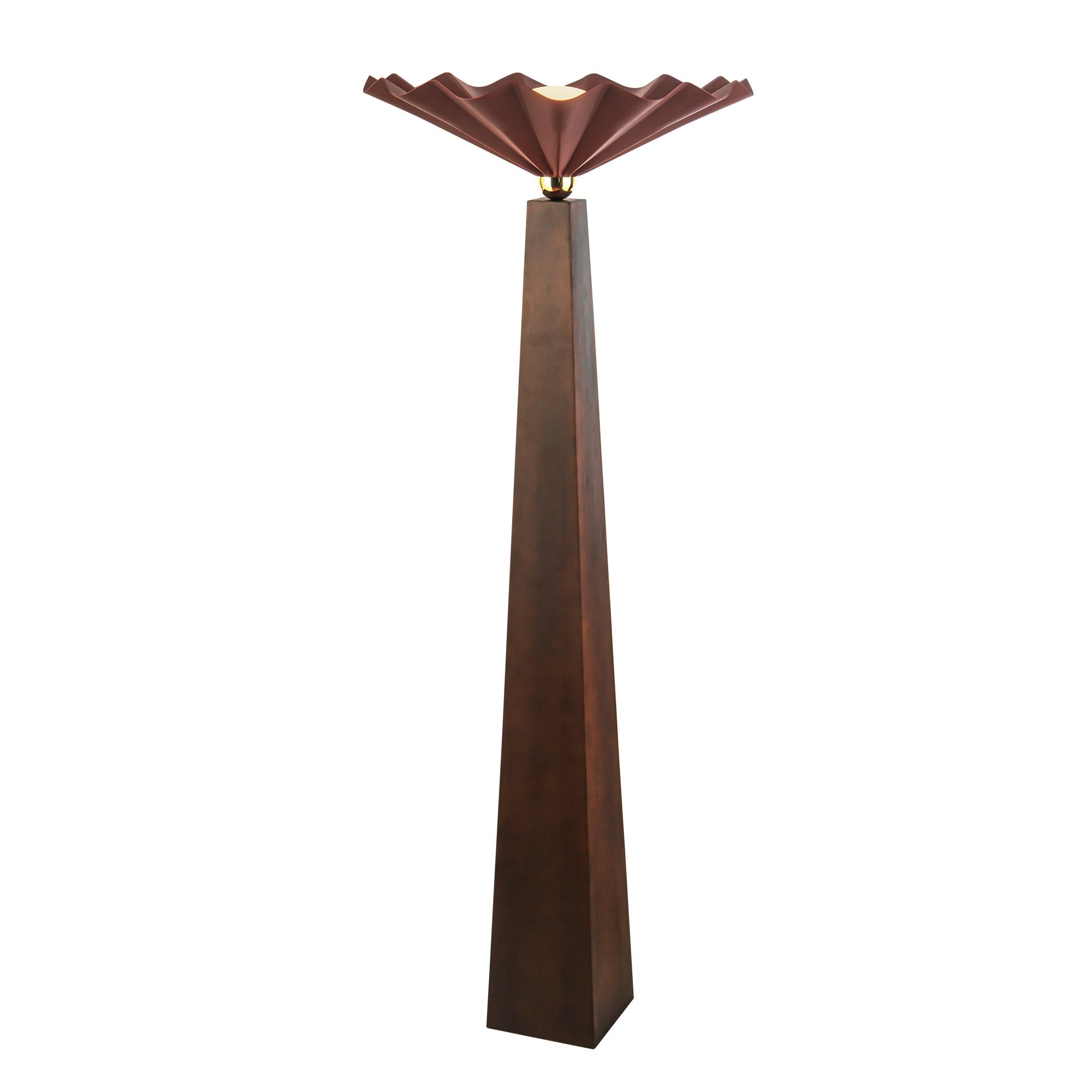 Furrow 64-in Floor Lamp — Burgundy