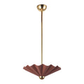 Furrow 16-in Pendant — Burgundy