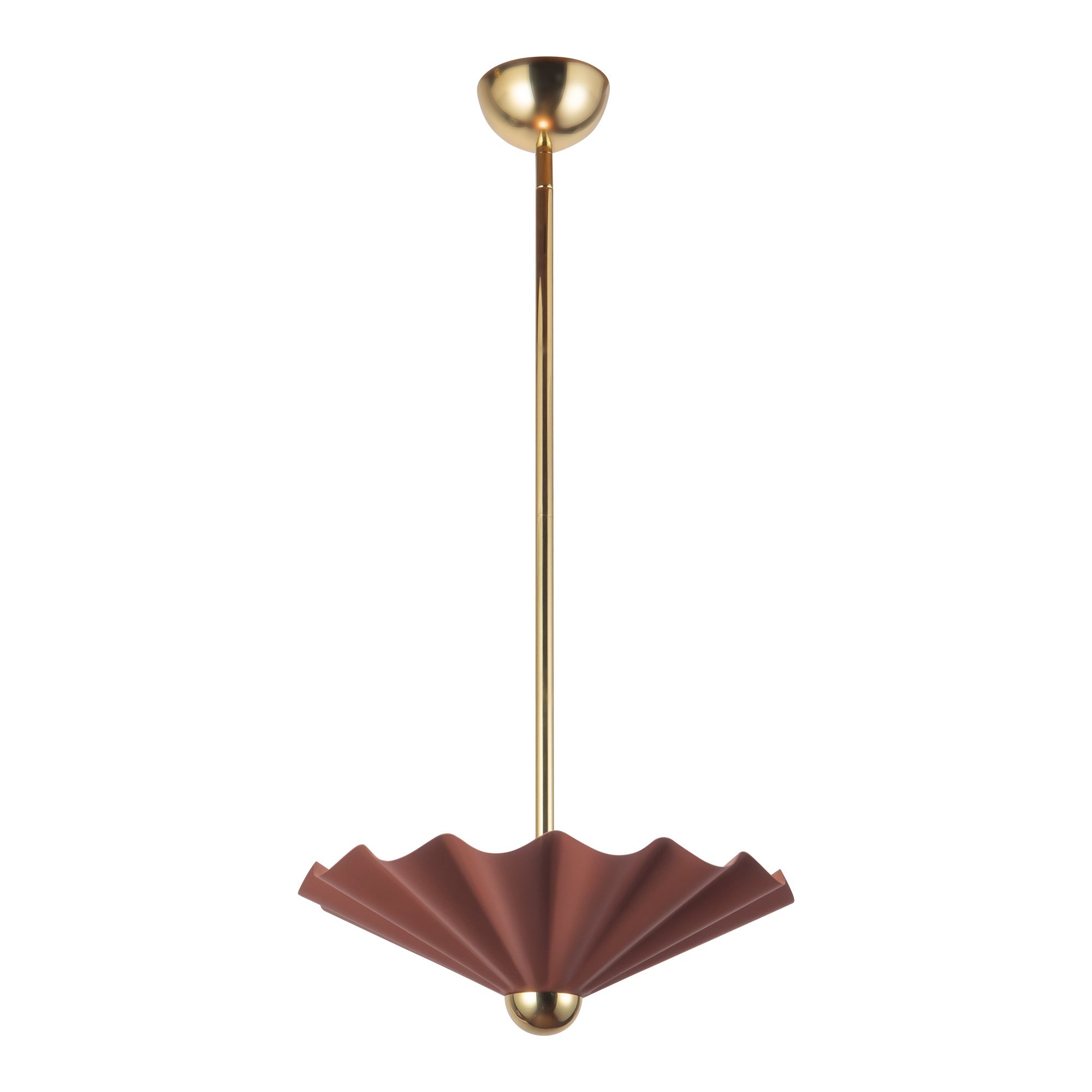 Furrow 16-in Pendant — Burgundy