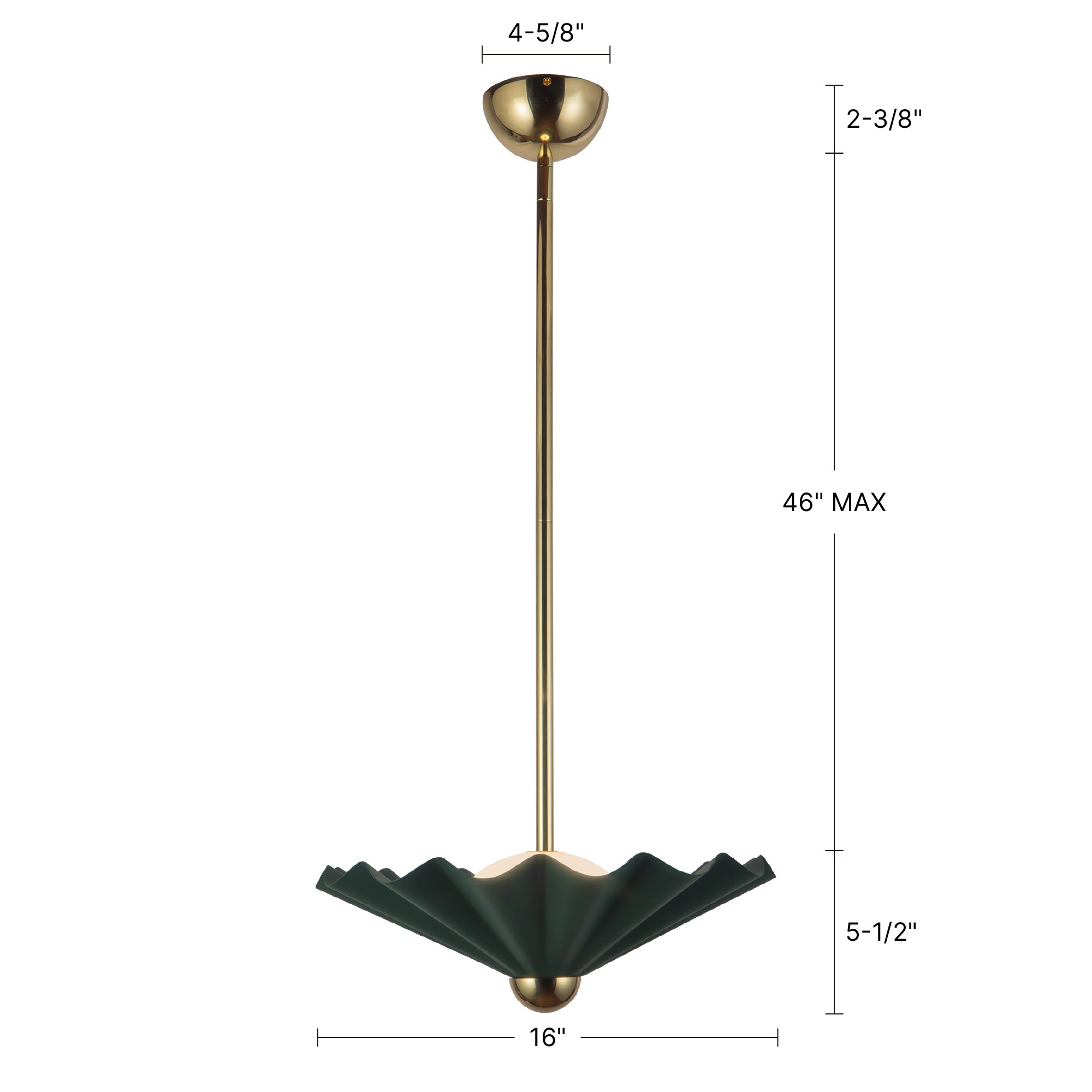 Furrow 16-in Pendant