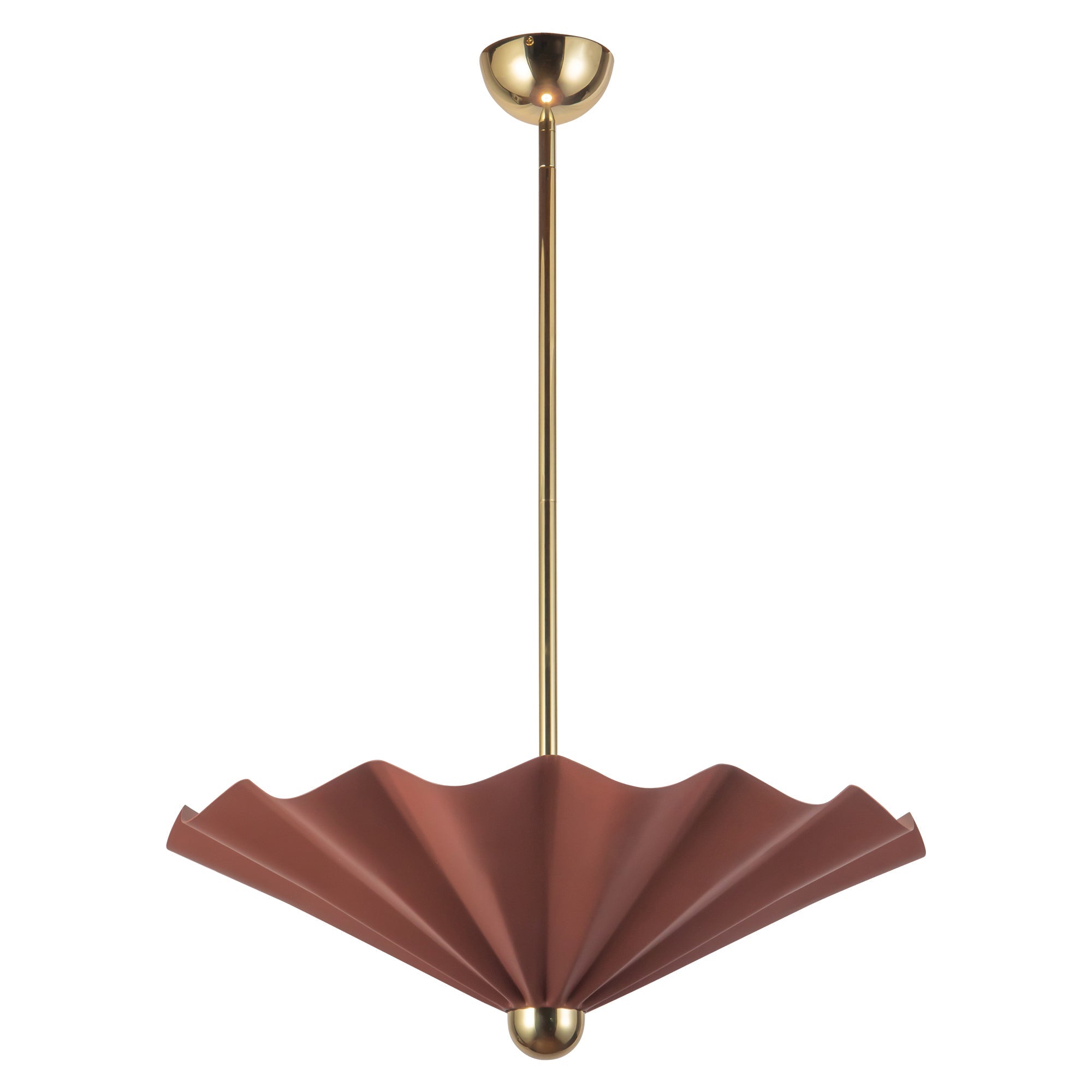 Furrow 25-in Pendant — Burgundy