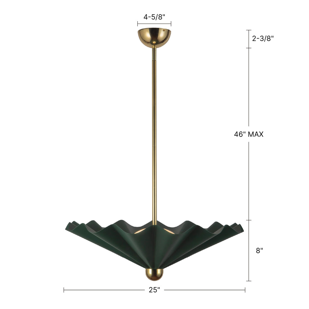 Furrow 25-in Pendant