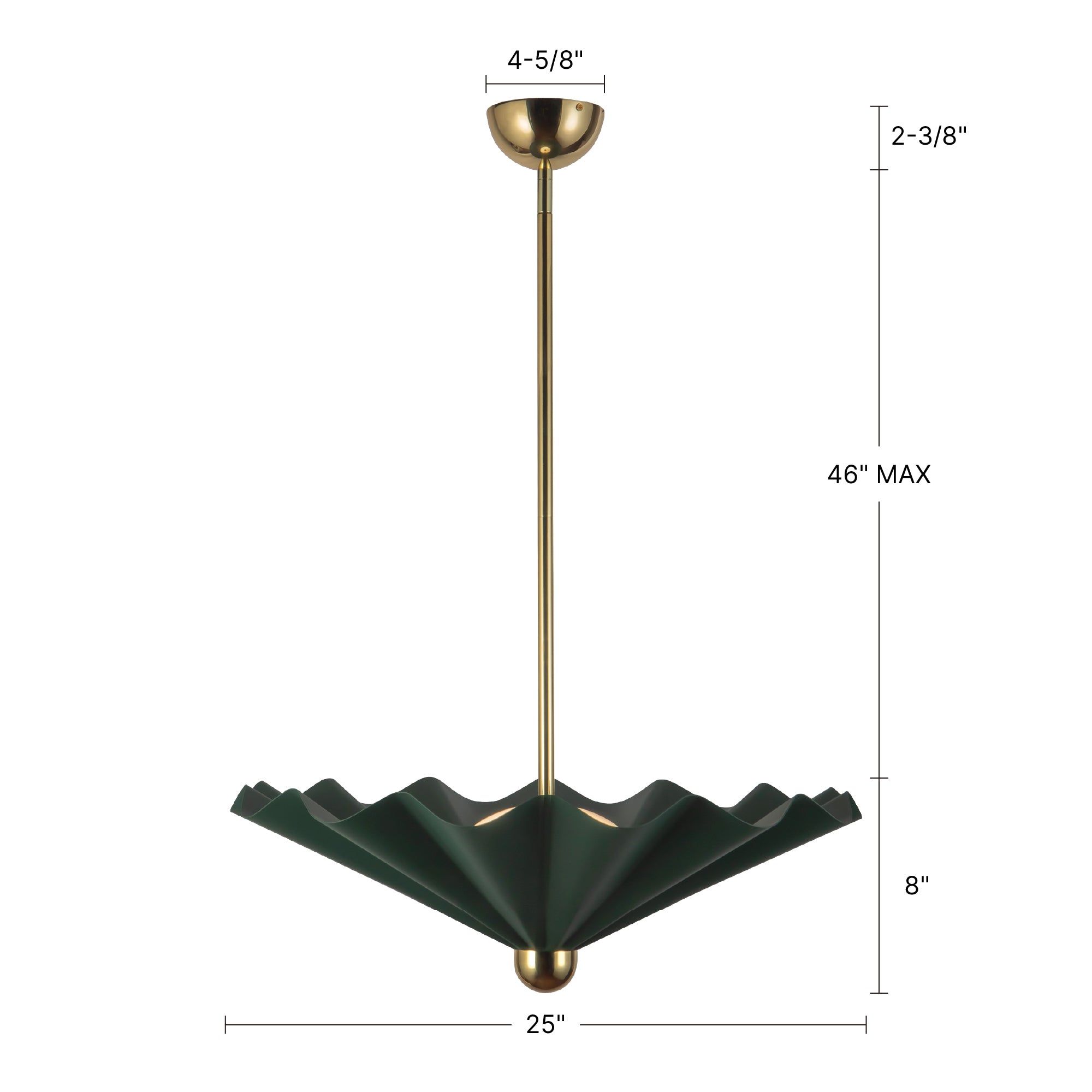 Furrow 25-in Pendant