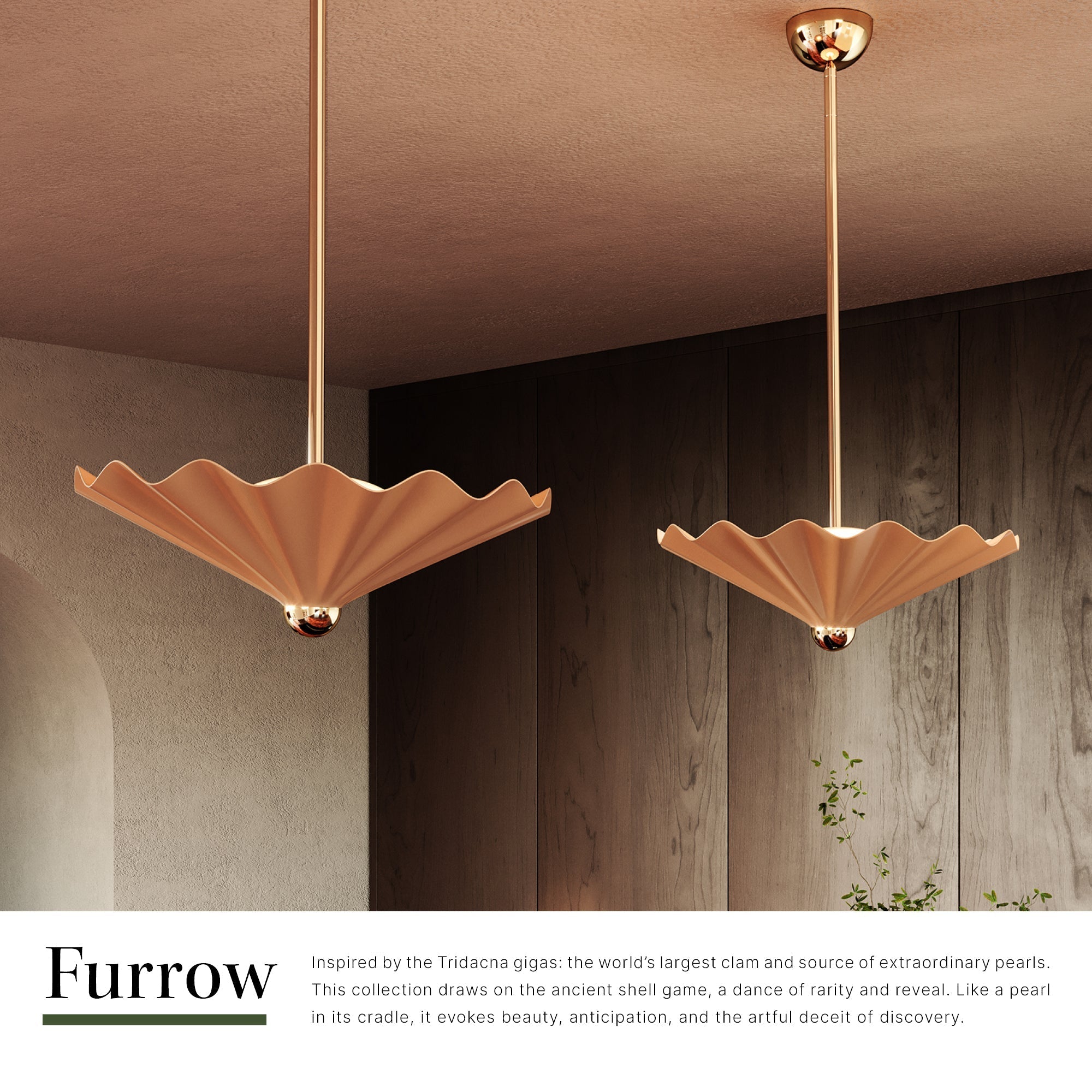 Furrow 25-in Pendant
