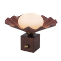 Furrow 12-in Table Lamp — Burgundy