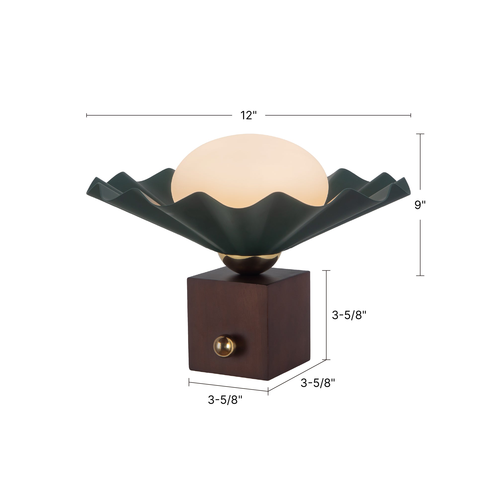 Furrow 12-in Table Lamp