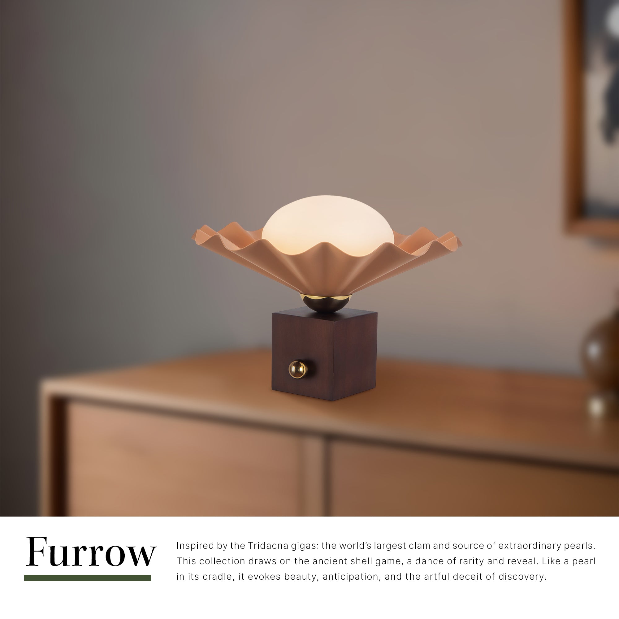 Furrow 12-in Table Lamp