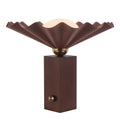 Furrow 16-in Table Lamp — Burgundy