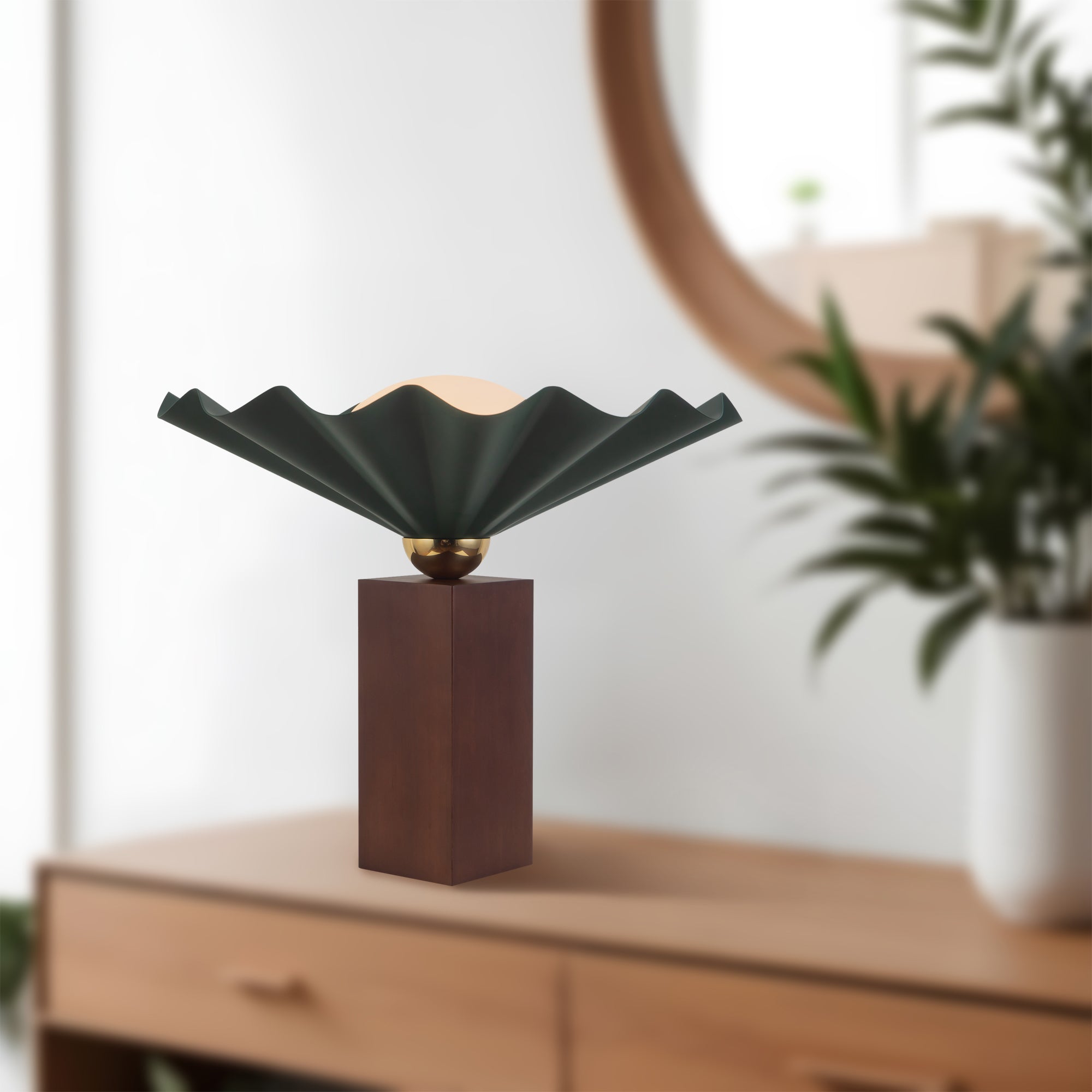 Furrow 16-in Table Lamp