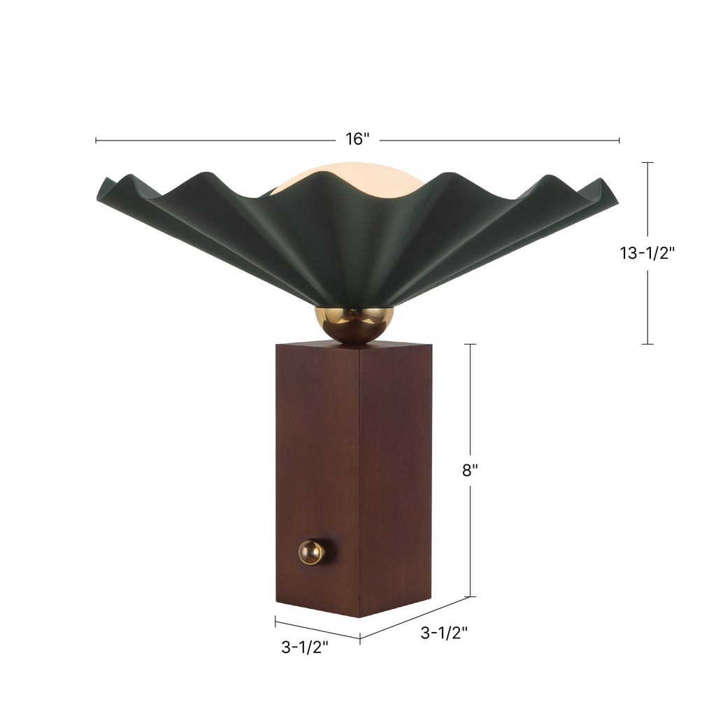 Furrow 16-in Table Lamp