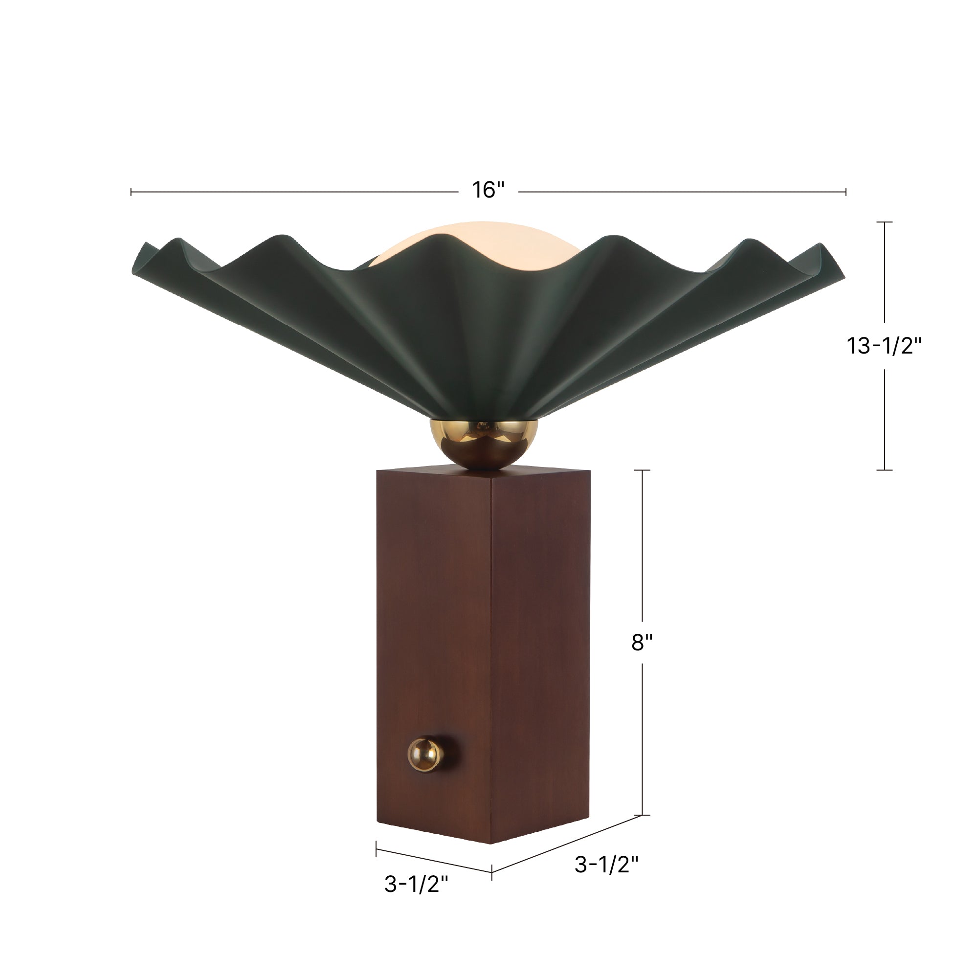 Furrow 16-in Table Lamp