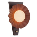 Furrow 12-in Wall Sconce — Burgundy