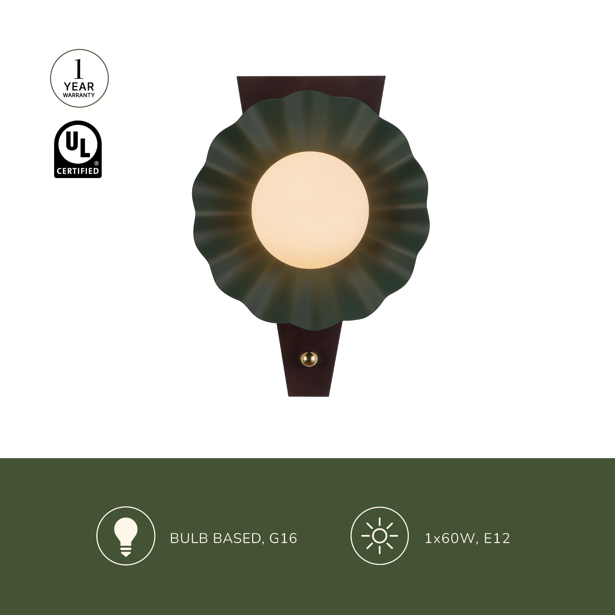 Furrow 12-in Wall Sconce
