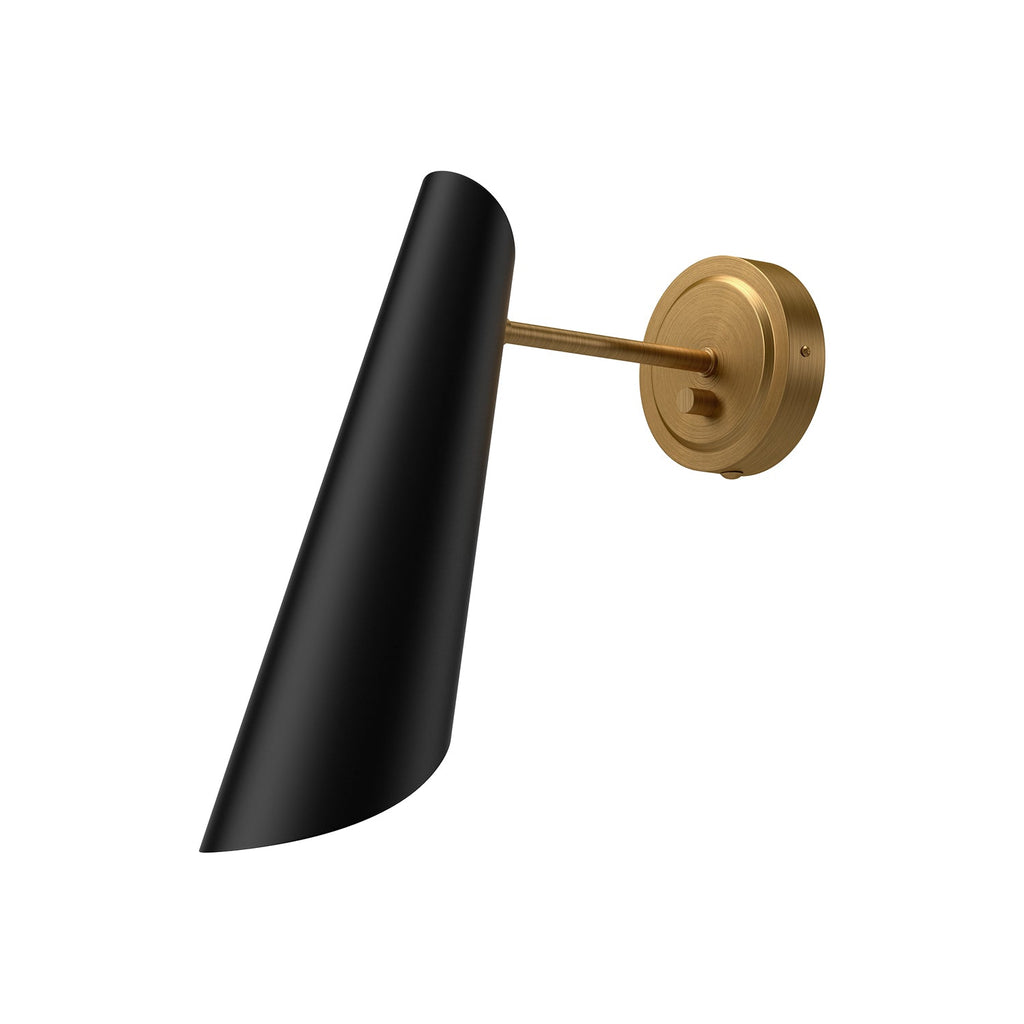 Gabriel 5-in Wall/Vanity Light — Aged Gold/Matte Black