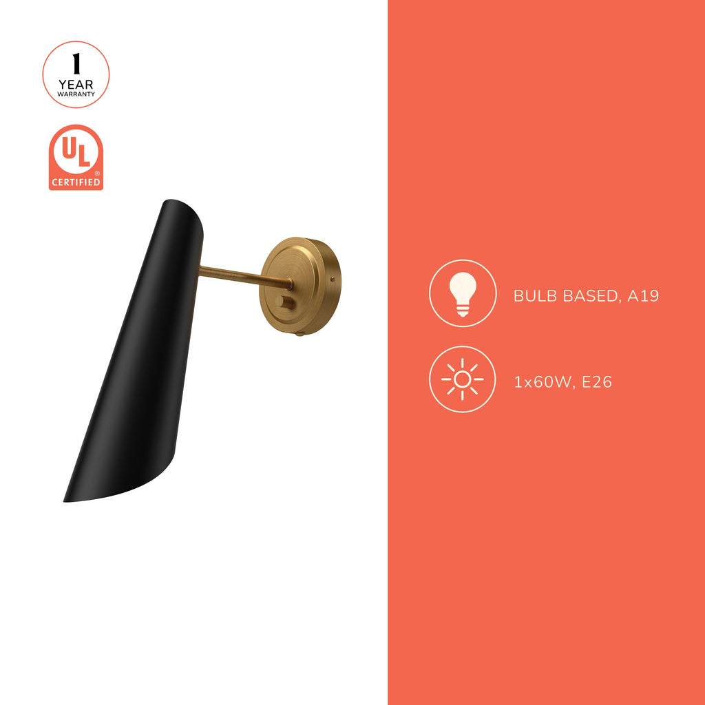 Gabriel 5-in Wall/Vanity Light