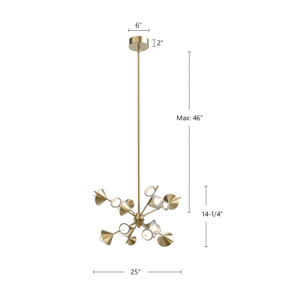 Geode 25-in Chandelier