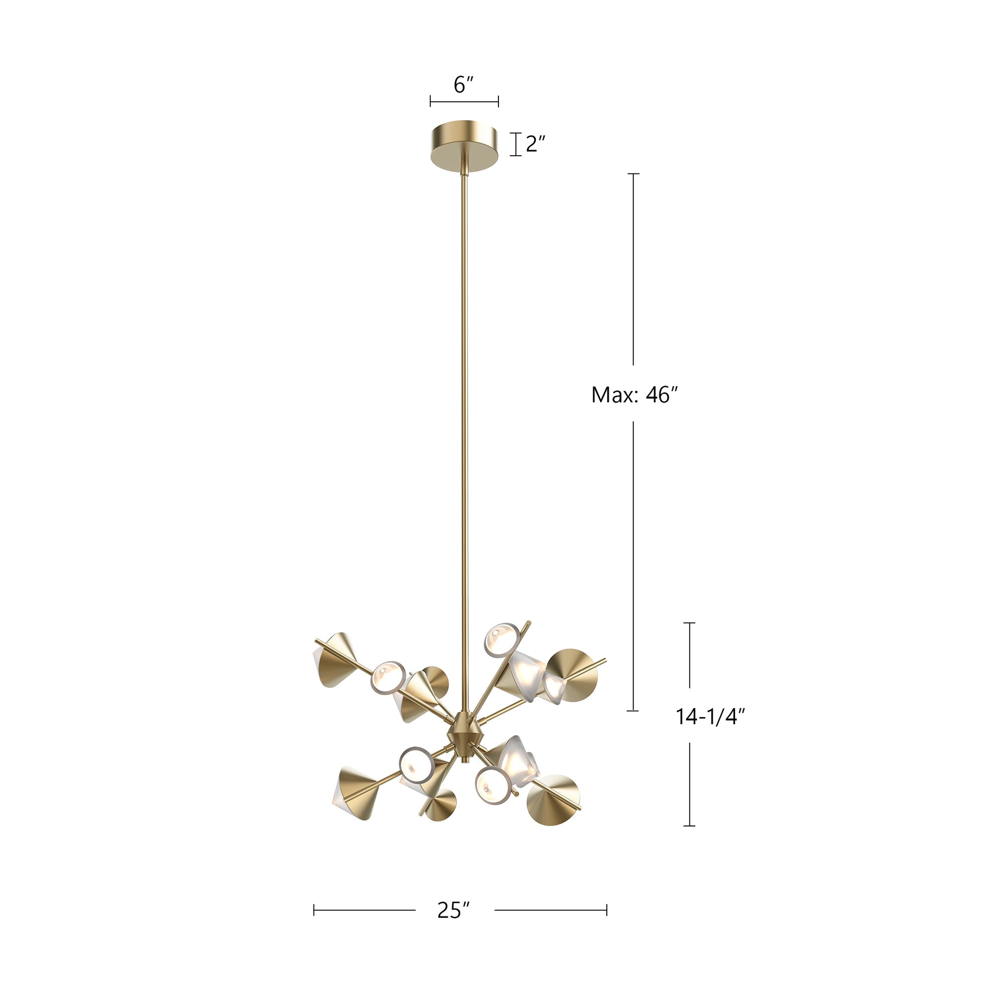 Geode 25-in Chandelier