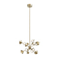 Geode 25-in Chandelier — Brushed Gold