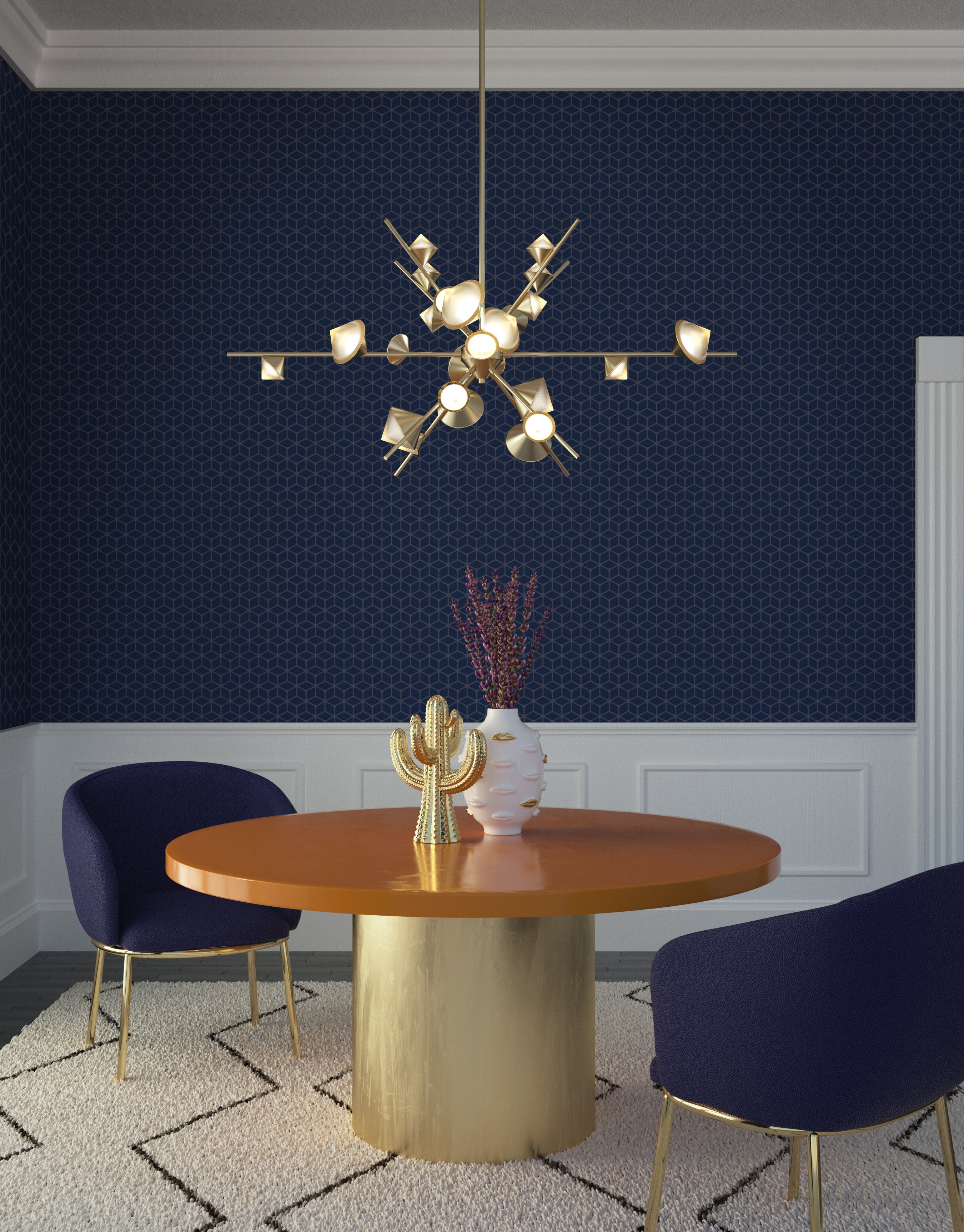 Geode 48-in Chandelier