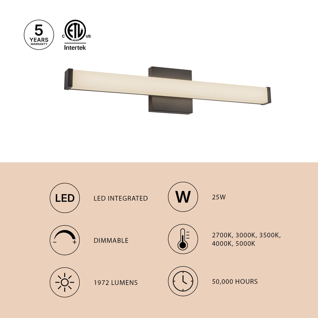 Geri 24-in Wall/Vanity Light