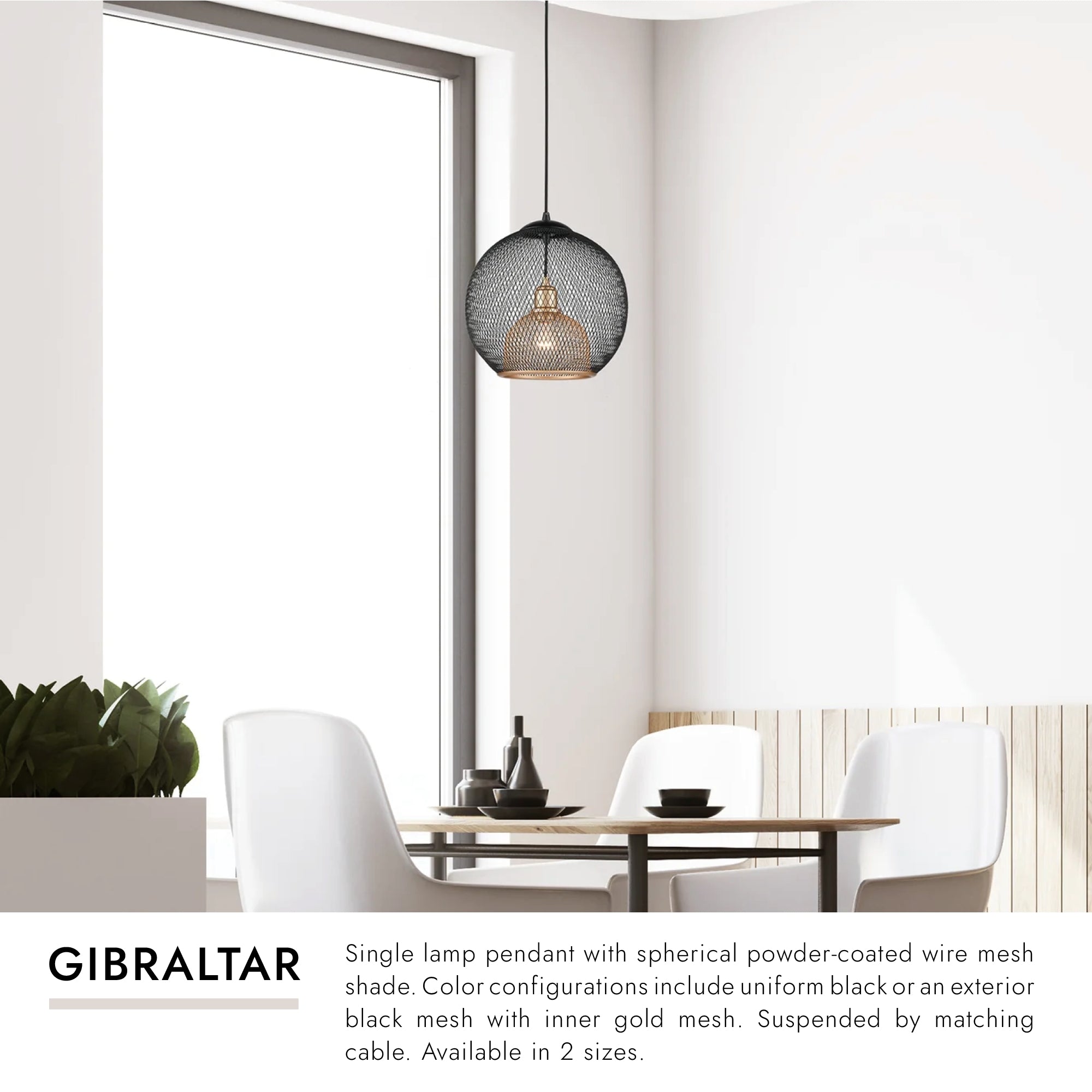 Gibraltar 12-in Pendant