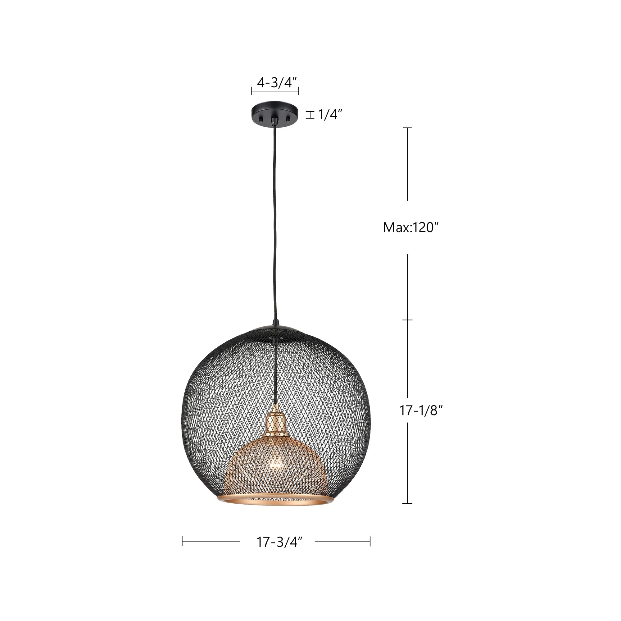 Gibraltar 18-in Pendant