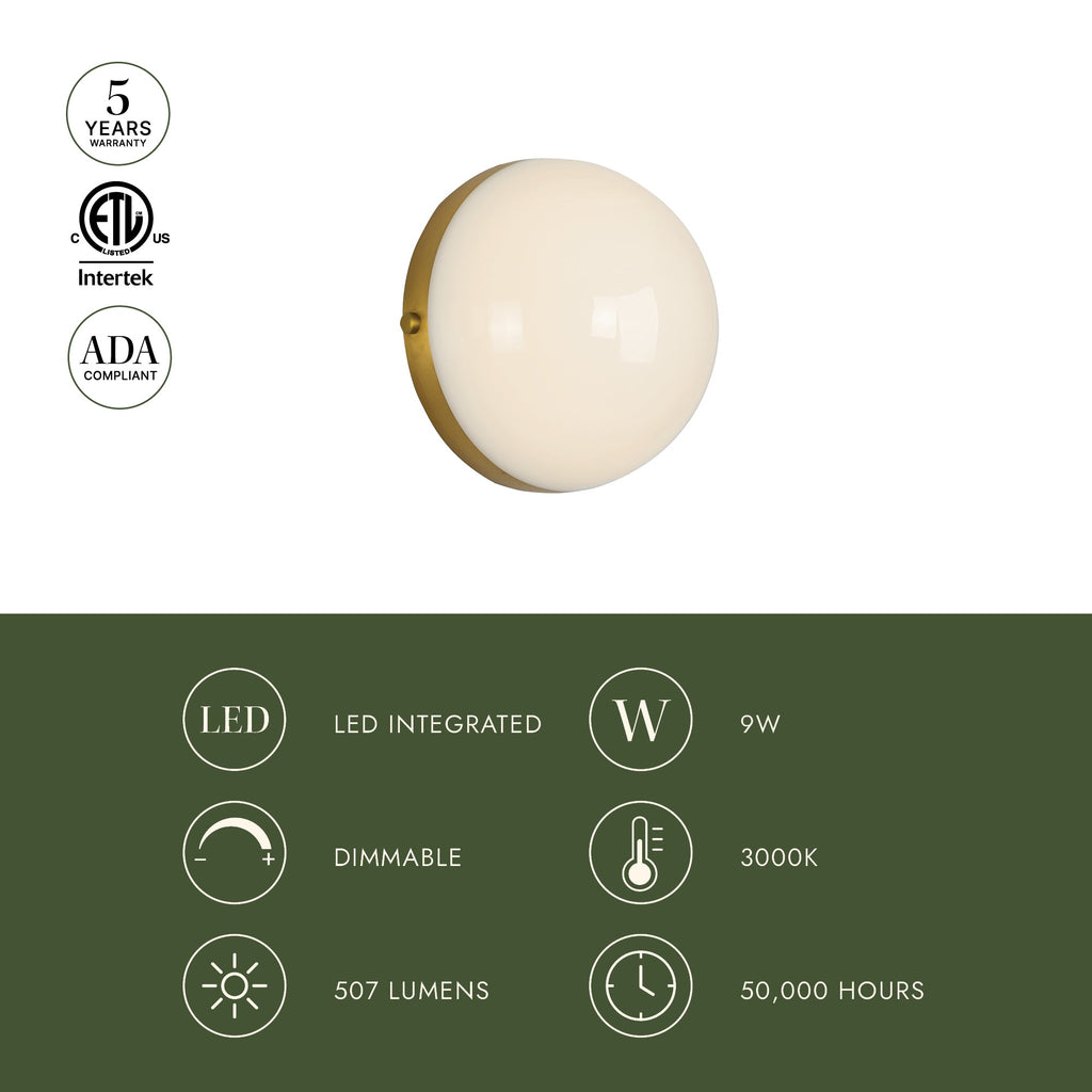 Globo 7-in Wall/Vanity Light