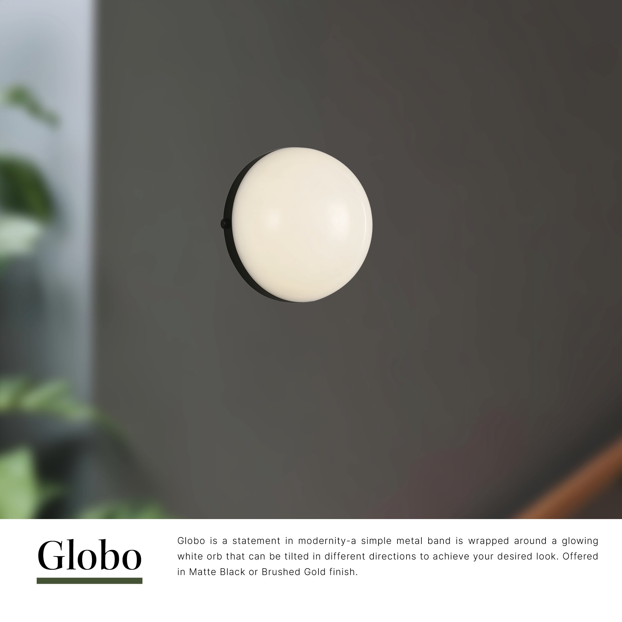 Globo 7-in Wall/Vanity Light